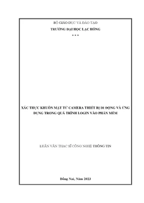 Xác Thực Khuôn Mặt Từ Camera Di Động Trong Quá Trình