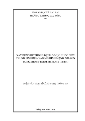 Hệ Thống Dự Báo Mực Nước Biển Trung Bình Bằng Mô Hình LSTM