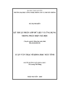 Kỹ Thuật Phân Lớp Dữ Liệu Trong Phát Hiện Mã Độc Hại