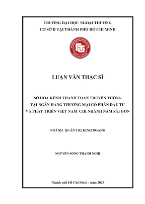 Số Hóa Kênh Thanh Toán Truyền Thống Tại Ngân Hàng BIDV