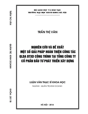 Giải Pháp Hoàn Thiện Quản Lý Dự Án Đầu Tư Xây Dựng Tại