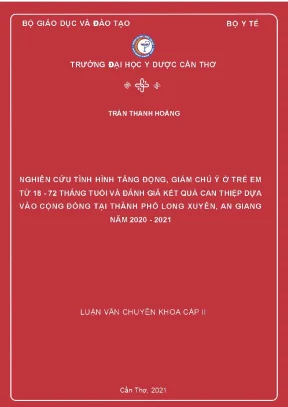 Nghiên Cứu Rối Loạn Tăng Động Giảm Chú Ý Ở Trẻ Em Tại