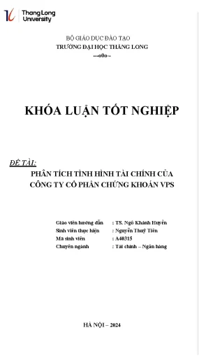 Phân Tích Tình Hình Tài Chính Công Ty Cổ Phần Chứng