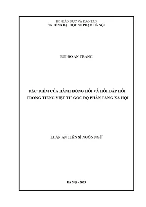 Đặc điểm hành động hỏi và hồi đáp trong tiếng Việt từ
