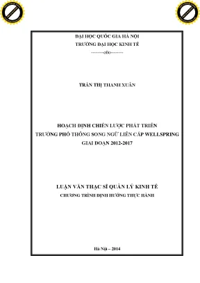 Chiến Lược Phát Triển Trường Phổ Thông Song Ngữ Liên Cấp