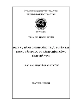 Dịch Vụ Hành Chính Công Trực Tuyến Tại Trung Tâm Phục Vụ