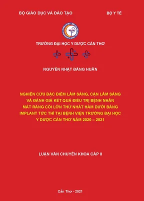 Nghiên Cứu Kết Quả Điều Trị Implant Tức Thì Cho Bệnh
