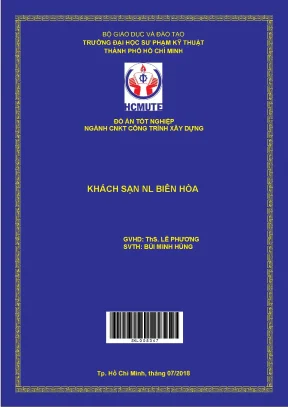 Đồ Án Tốt Nghiệp Ngành Công Nghệ Xây Dựng Khách Sạn NL 