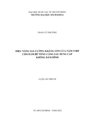 Nâng cao khả năng kháng uốn của tấm CFRP cho dầm bê tông