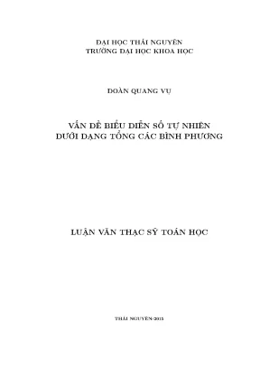 Biểu Diễn Số Tự Nhiên Dưới Dạng Tổng Các Bình Phương