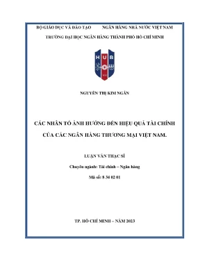 Các yếu tố ảnh hưởng đến hiệu quả tài chính của ngân