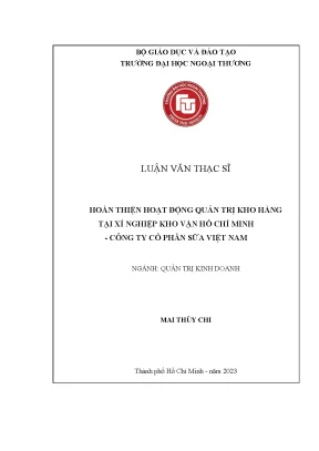 Hoàn thiện quản trị kho hàng tại Công ty Cổ phần Sữa