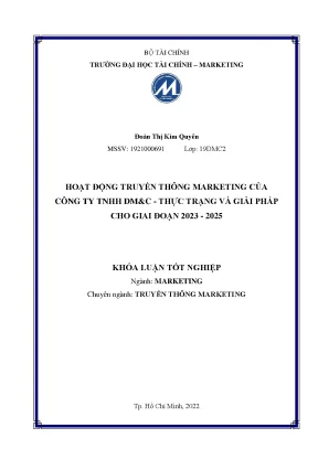 Giải Pháp Truyền Thông Marketing Cho Công Ty TNHH DM&C