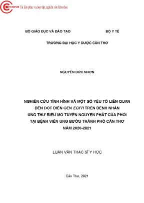 Nghiên Cứu Đột Biến Gen EGFR Trong Ung Thư Phổi Tại Cần