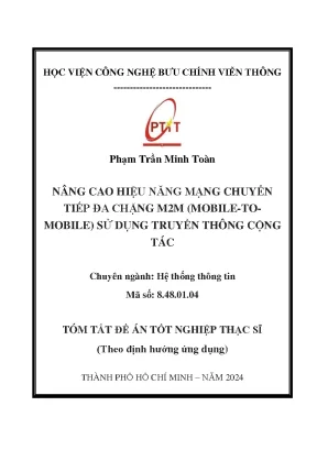 Nâng Cao Hiệu Năng Mạng Chuyển Tiếp Đa Chặng M2M Qua