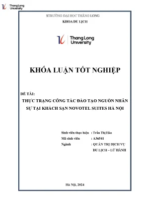 Đào Tạo Nguồn Nhân Sự Tại Khách Sạn Novotel Suites Hà 