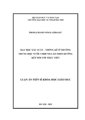 Dạy Học Xác Suất - Thống Kê Kết Nối Thực Tiễn Tại Trường