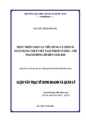 Phát Triển Cho Vay Tiêu Dùng Cá Nhân Tại Ngân Hàng TMCP