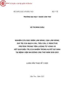 Nghiên Cứu Đặc Điểm Lâm Sàng và Giá Trị Của Bạch Cầu,