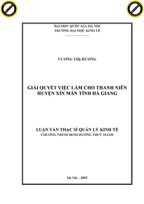 Giải Quyết Việc Làm Cho Thanh Niên Huyện Xín Mần, Tỉnh