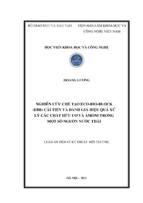 Nghiên Cứu và Chế Tạo Eco-Bio-Block (EBB) Cải Tiến Để Xử 