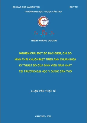 Nghiên Cứu Đặc Điểm Hình Thái Khuôn Mặt Sinh Viên Y Dược