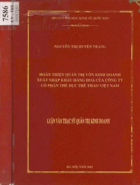 Hoàn thiện quản trị vốn kinh doanh xuất nhập khẩu tại