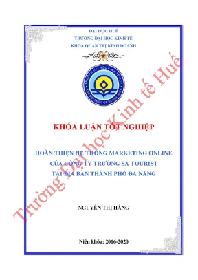 Nâng cao hiệu quả marketing online cho Trường Sa Tourist