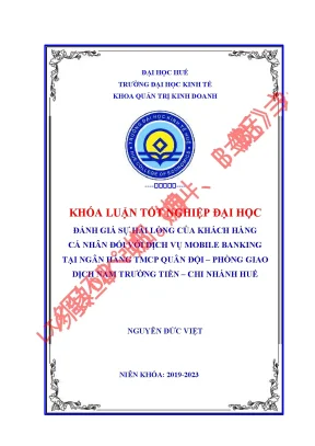Đánh Giá Sự Hài Lòng Của Khách Hàng Đối Với Dịch Vụ