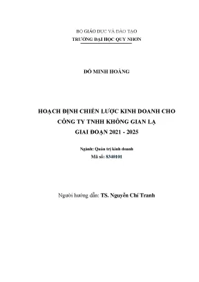 Chiến Lược Kinh Doanh Cho Công Ty TNHH Không Gian Lạ