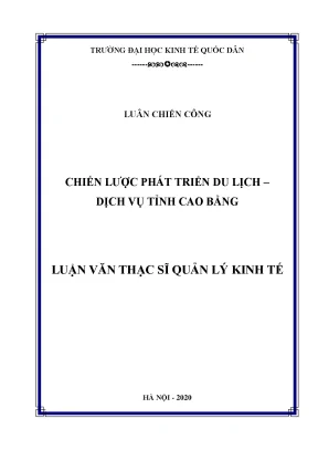 Chiến Lược Phát Triển Du Lịch Tỉnh Cao Bằng Đến Năm 2025