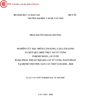 Nghiên Cứu Kết Quả Điều Trị U Xơ Tử Cung Bằng Phẫu Thuật