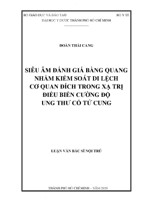 Đánh Giá Siêu Âm Bàng Quang Trong Kiểm Soát Di Lệch Cơ 
