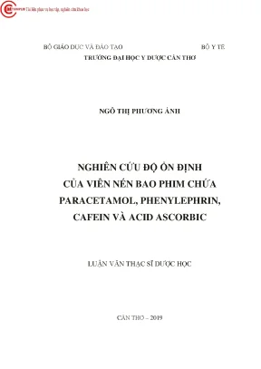 Nghiên Cứu Độ Ổn Định Viên Nén Bao Phim Chứa 
