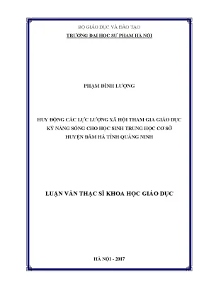 Huy Động Lực Lượng Xã Hội Trong Giáo Dục Kỹ Năng Sống 