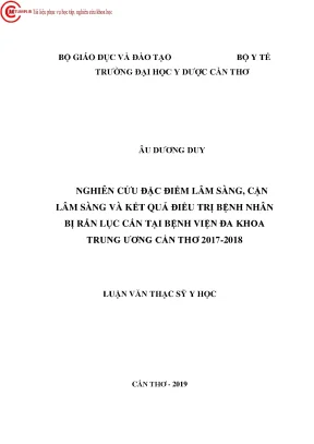 Nghiên Cứu Đặc Điểm Lâm Sàng và Kết Quả Điều Trị Bệnh