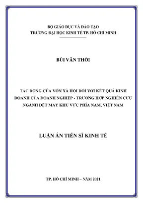 Tác Động Của Vốn Xã Hội Đến Kết Quả Kinh Doanh Ngành Dệt