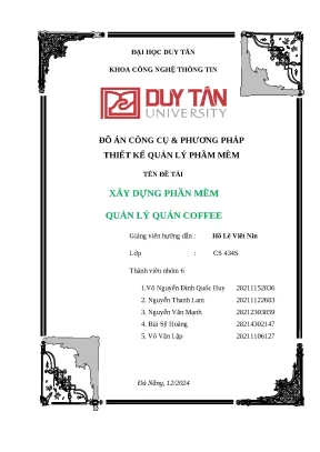 Phần Mềm Quản Lý Quán Cà Phê: Giải Pháp Tối Ưu Cho Doanh