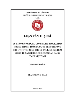Ứng Dụng Công Nghệ Blockchain Trong Thanh Toán Quốc Tế: