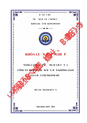 Nâng Cao Chất Lượng Dịch Vụ Tại Công Ty Không Gian Vui