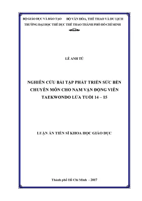 Nghiên Cứu Phát Triển Sức Bền Cho Vận Động Viên 