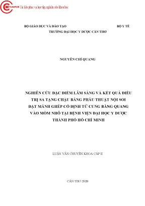 Nghiên Cứu Đặc Điểm Lâm Sàng và Kết Quả Điều Trị Sa Tạng