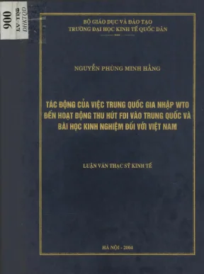 Tác Động Của Việc Trung Quốc Gia Nhập WTO Đến Hoạt Động