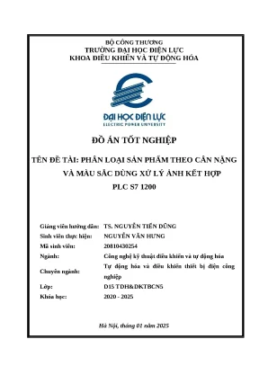 Phân loại sản phẩm theo cân nặng và màu sắc bằng PLC S7-1200