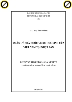 Quản Lý Du Học Sinh Việt Nam Tại Nhật Bản: Thực Trạng và