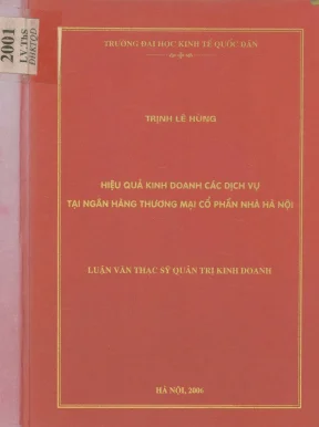 Nâng cao hiệu quả kinh doanh dịch vụ tại Ngân hàng