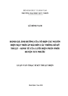 Nghiên Cứu Hệ Thống Điện Mặt Trời Áp Mái Tại Bình Định
