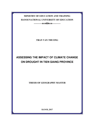 Đánh Giá Tác Động Của Biến Đổi Khí Hậu Đến Hạn Hán Tại 