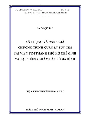 Chương Trình Quản Lý Suy Tim Tại Viện Tim Thành Phố Hồ