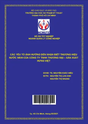 Các Yếu Tố Ảnh Hưởng Đến Nhận Biết Thương Hiệu Nước Mắm